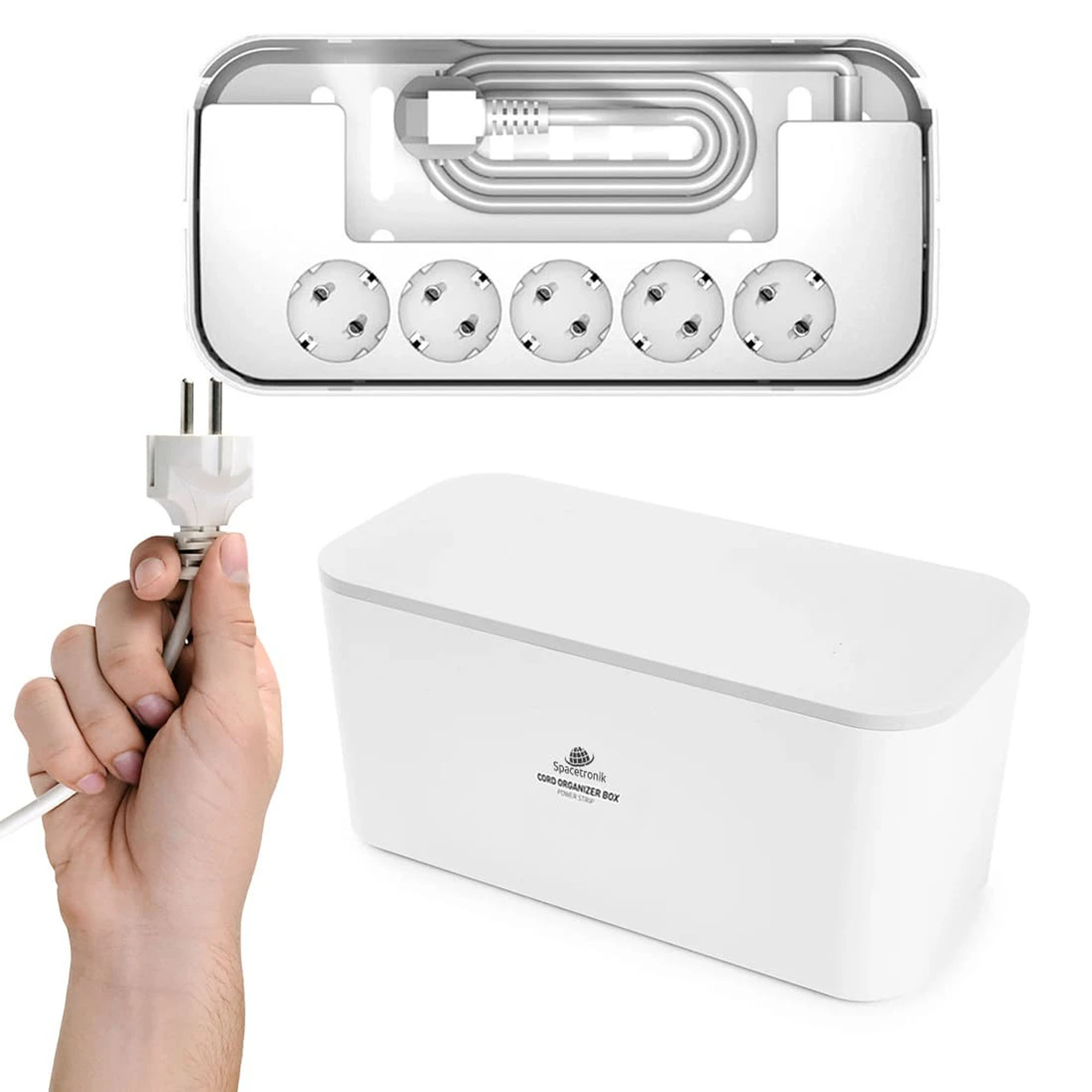 Spacetronik Kabelbox mit Steckdose Spacetronik Kabelbox mit Steckdose