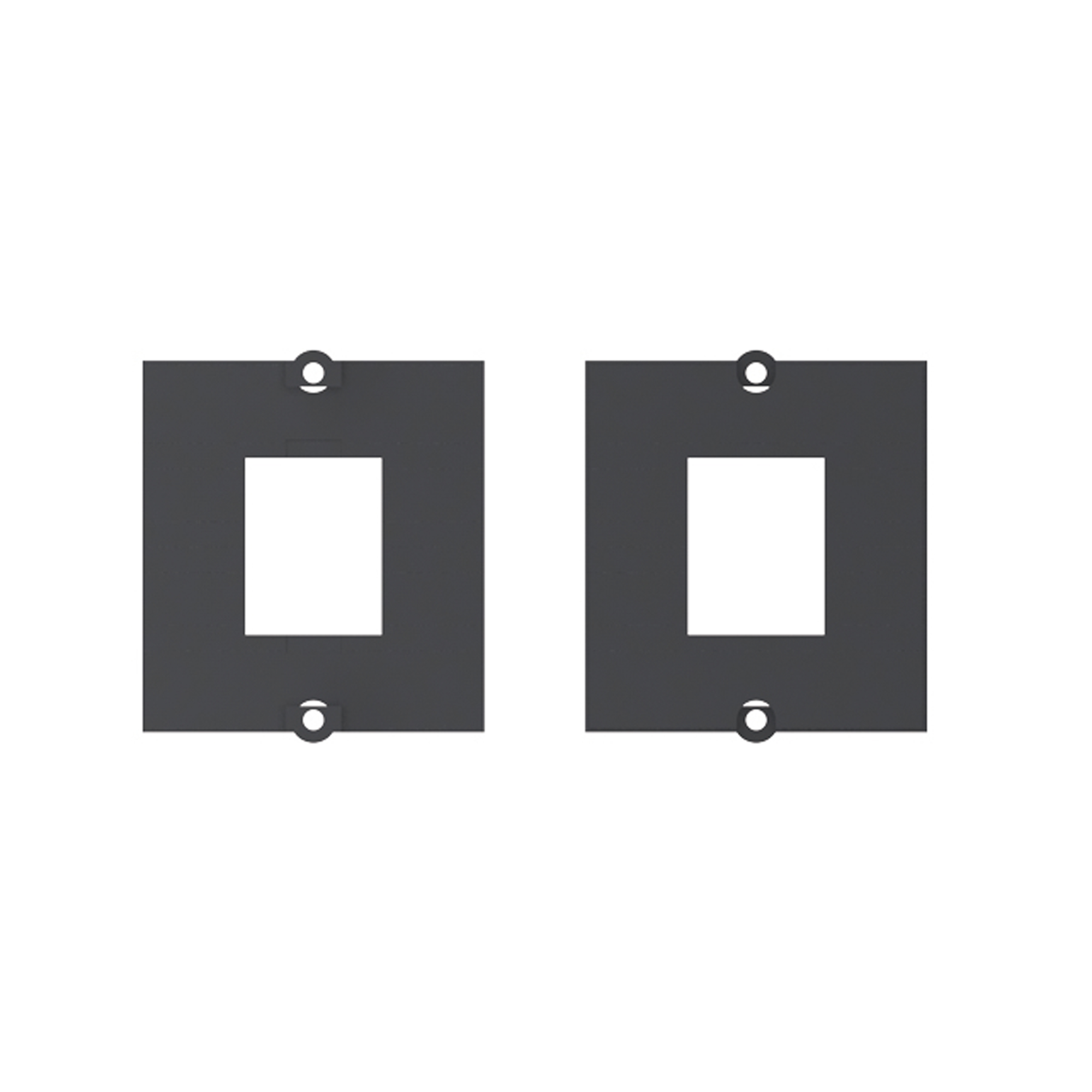 BACHMANN Custom Modul Rahmen für 1x Keystone Module mit Metallhalterung - schwarz BACHMANN Custom Modul Rahmen für 1x Keystone Module mit Metallhalterung - schwarz