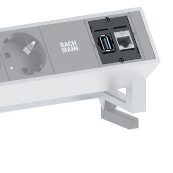 BACHMANN Costum Modul Bundle mit CAT-6 und USB-A Keystone und Keystone Rahmen BACHMANN Costum Modul Bundle mit CAT-6 und USB-A Keystone und Keystone Rahmen