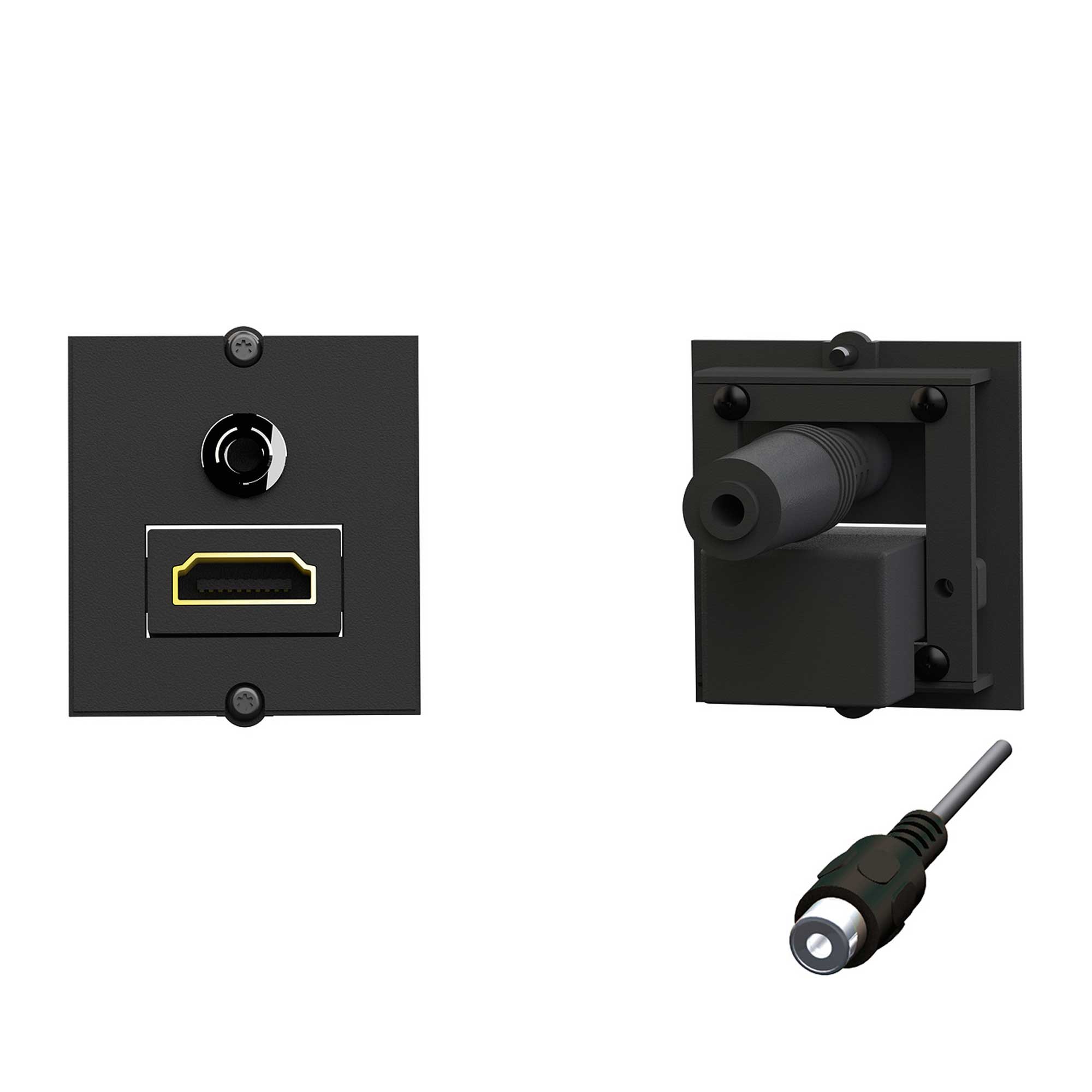 90° Custom Modul 1 x HDMI + Miniklinke 90° Custom Modul 1 x HDMI + Miniklinke