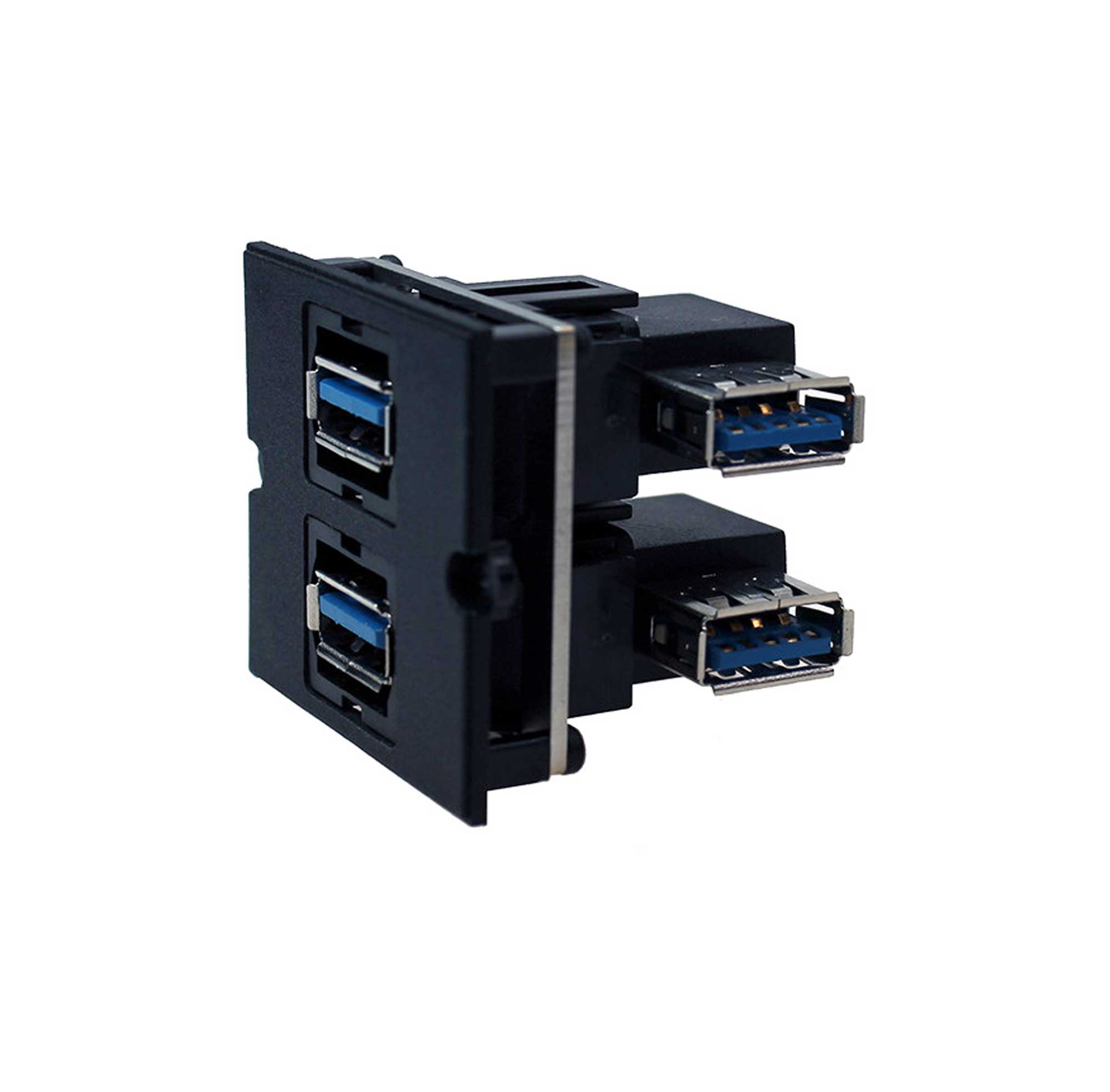 90° Custom Modul 2 x USB 3.0 A 90° Custom Modul 2 x USB 3.0 A