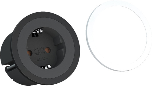 BACHMANN Einbausteckdose PIX mit GST18i3 Zuleitung BACHMANN Einbausteckdose PIX mit GST18i3 Zuleitung