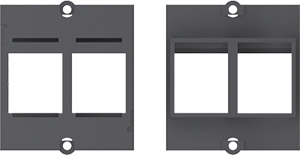 BACHMANN Custom Modul Rahmen für 2x Keystone Module BACHMANN Custom Modul Rahmen für 2x Keystone Module