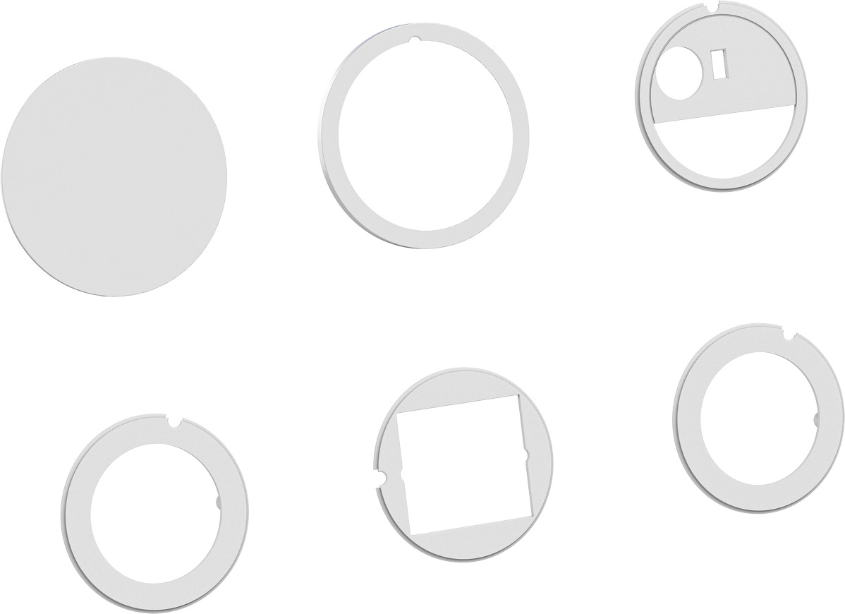 BACHMANN Deckelset für PIX Einbausteckdose, verschiedene Farben BACHMANN Deckelset für PIX Einbausteckdose, verschiedene Farben