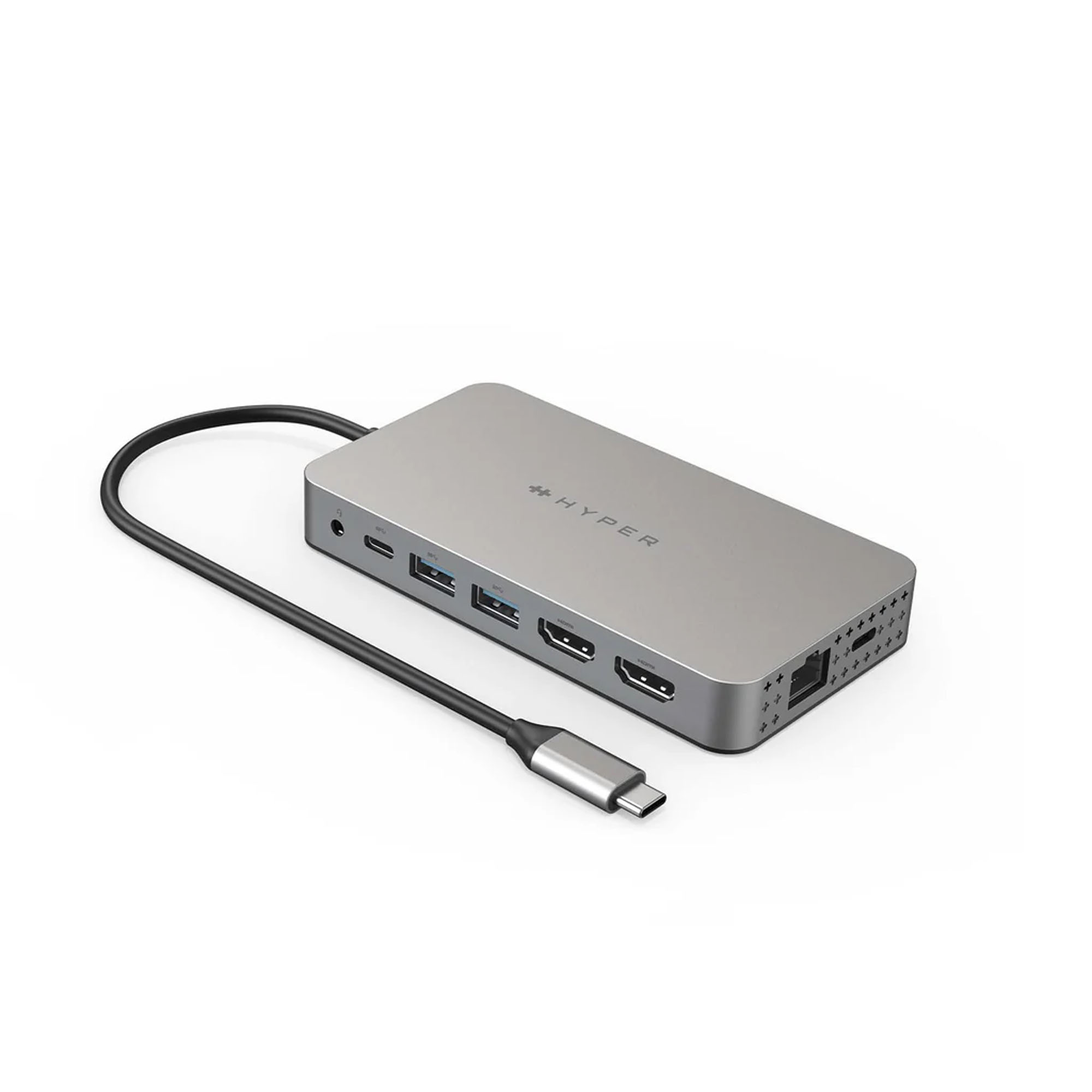 HYPER HyperDrive Dual 4K HDMI 10-in-1 Dockingstation für 1-2 Monitore | MacBooks, Chromebooks & Windows - Silber HYPER HyperDrive Dual 4K HDMI 10-in-1 Dockingstation für 1-2 Monitore | MacBooks, Chromebooks & Windows - Silber