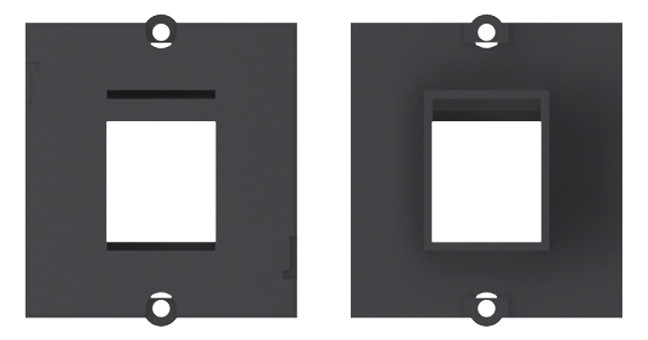 BACHMANN Custom Modul Rahmen für 1x Keystone Modul BACHMANN Custom Modul Rahmen für 1x Keystone Modul