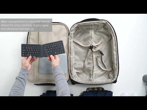 TARGUS EcoSmart 2-in-1 Rollkoffer und Rucksack für Geschäftsreisen mit 15.6'' Laptopfach