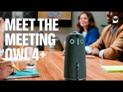 Meeting Owl 4 Videokonferenzsystem | All-in-one 4K-Kamera-, Lautsprecher- und Mikrofongerät (bis 8 Sitzplätze)